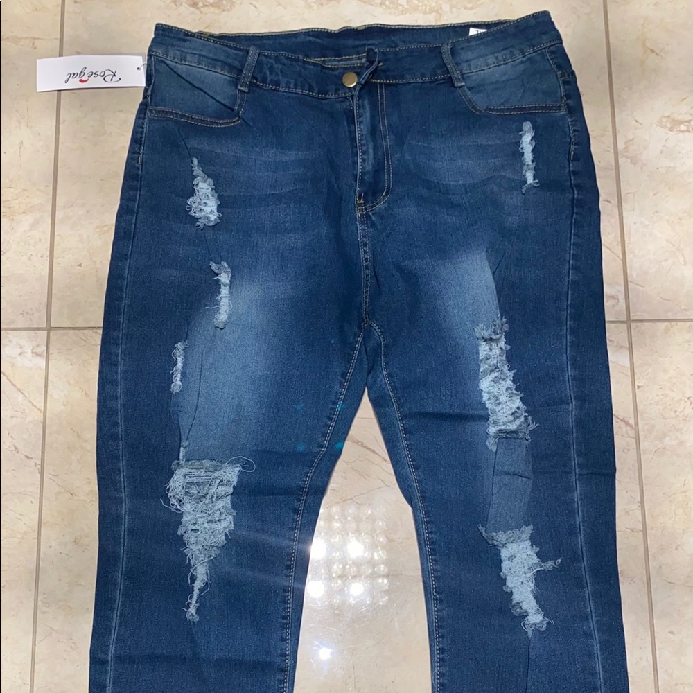 Ripped denim
